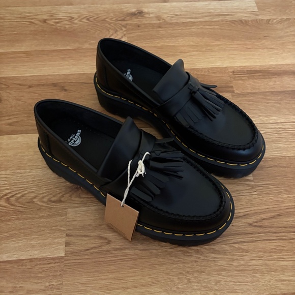 Dr. Martens Shoes - Dr. Martens Adrian Women’s Quad Leather Platform Loafers